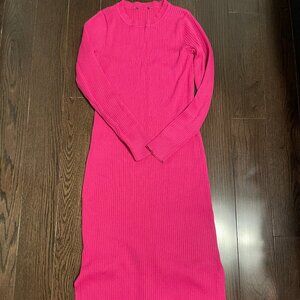 Barbie Pink Bodycon Long Dress